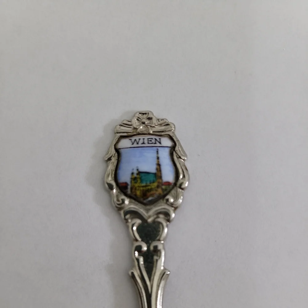 Vintage Collector's Spoon Wien Silver Tone